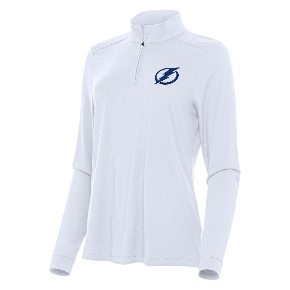 NHL White Tampa Bay Lightning Antigua Women's Intent Quarter-Zip Top