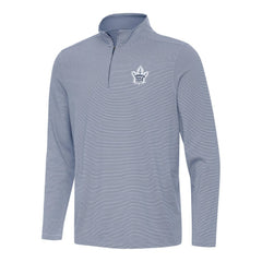 NHL Navy Toronto Maple Leafs Antigua Twine Quarter-Zip Top