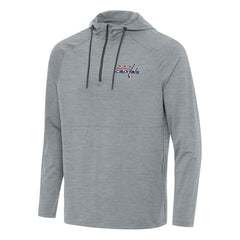 NHL Heather Gray Washington Capitals Antigua Spikes Quarter-Zip Hoodie