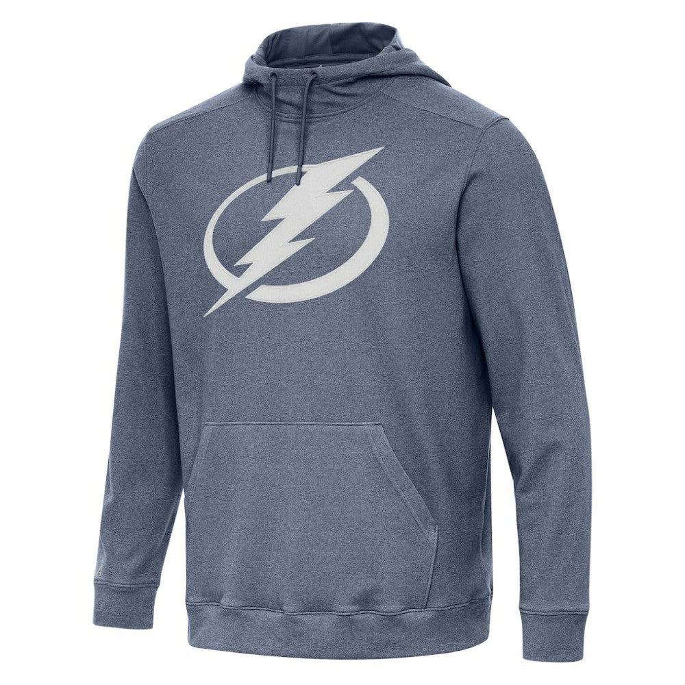 NHL Heather Navy Tampa Bay Lightning Antigua Cloud Pullover Hoodie
