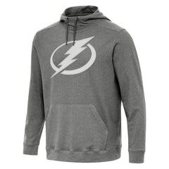 NHL Heather Black Tampa Bay Lightning Antigua Cloud Pullover Hoodie