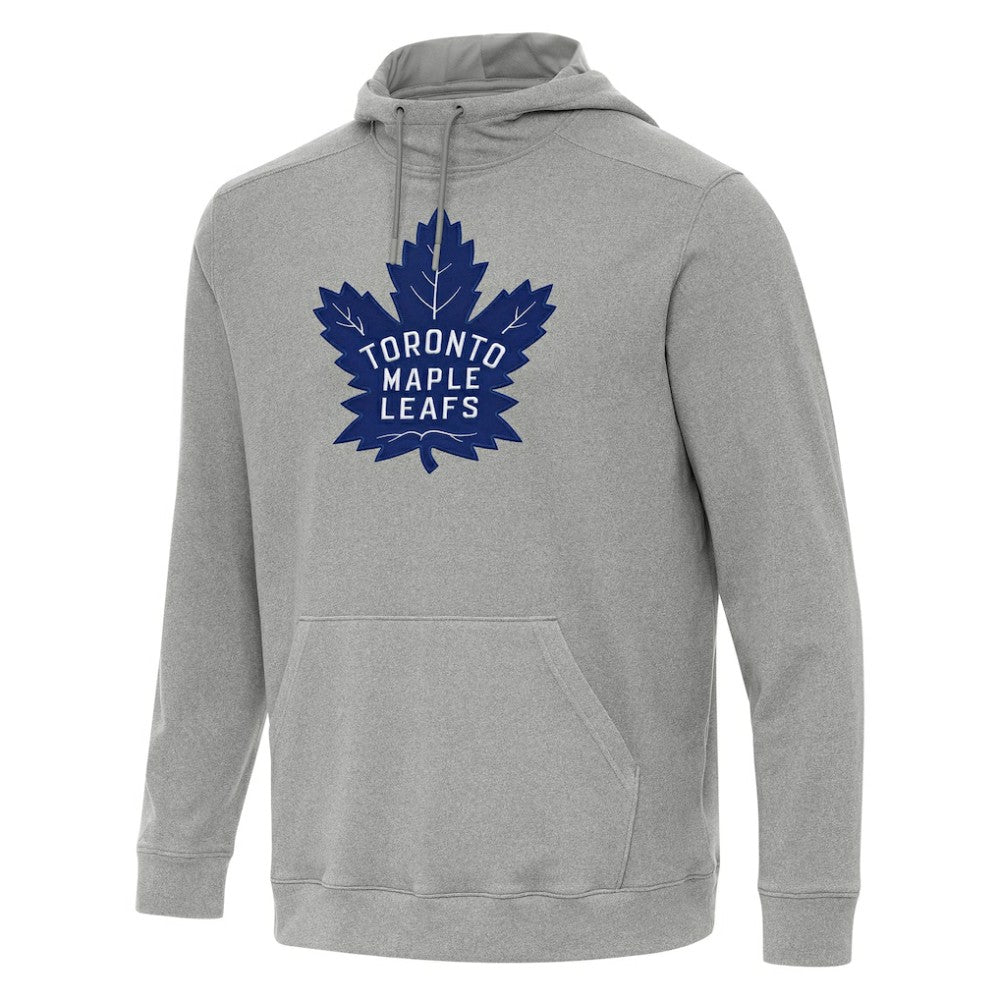NHL Heather Gray Toronto Maple Leafs Antigua Cloud Pullover Hoodie