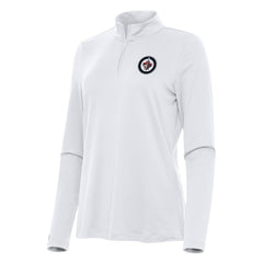 NHL White Winnipeg Jets Antigua Women's Reprocess Quarter-Zip Top