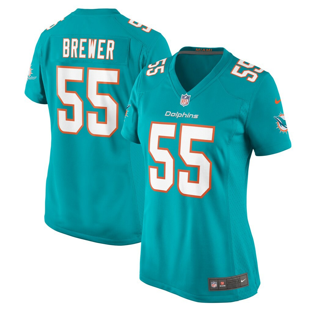 Aaron Brewer  Women's Game Jersey - Miami Dolphins