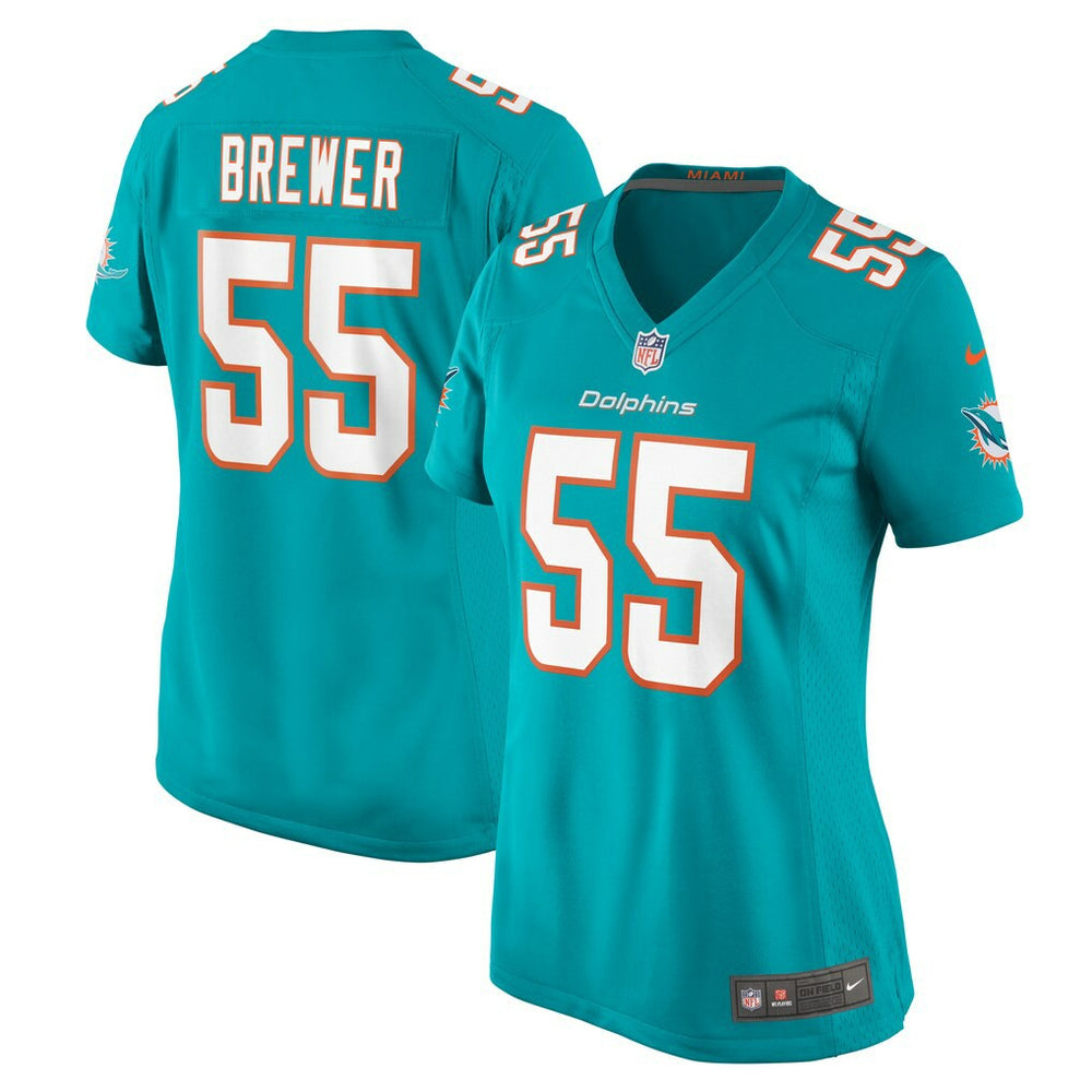Aaron Brewer  Women's Game Jersey - Miami Dolphins