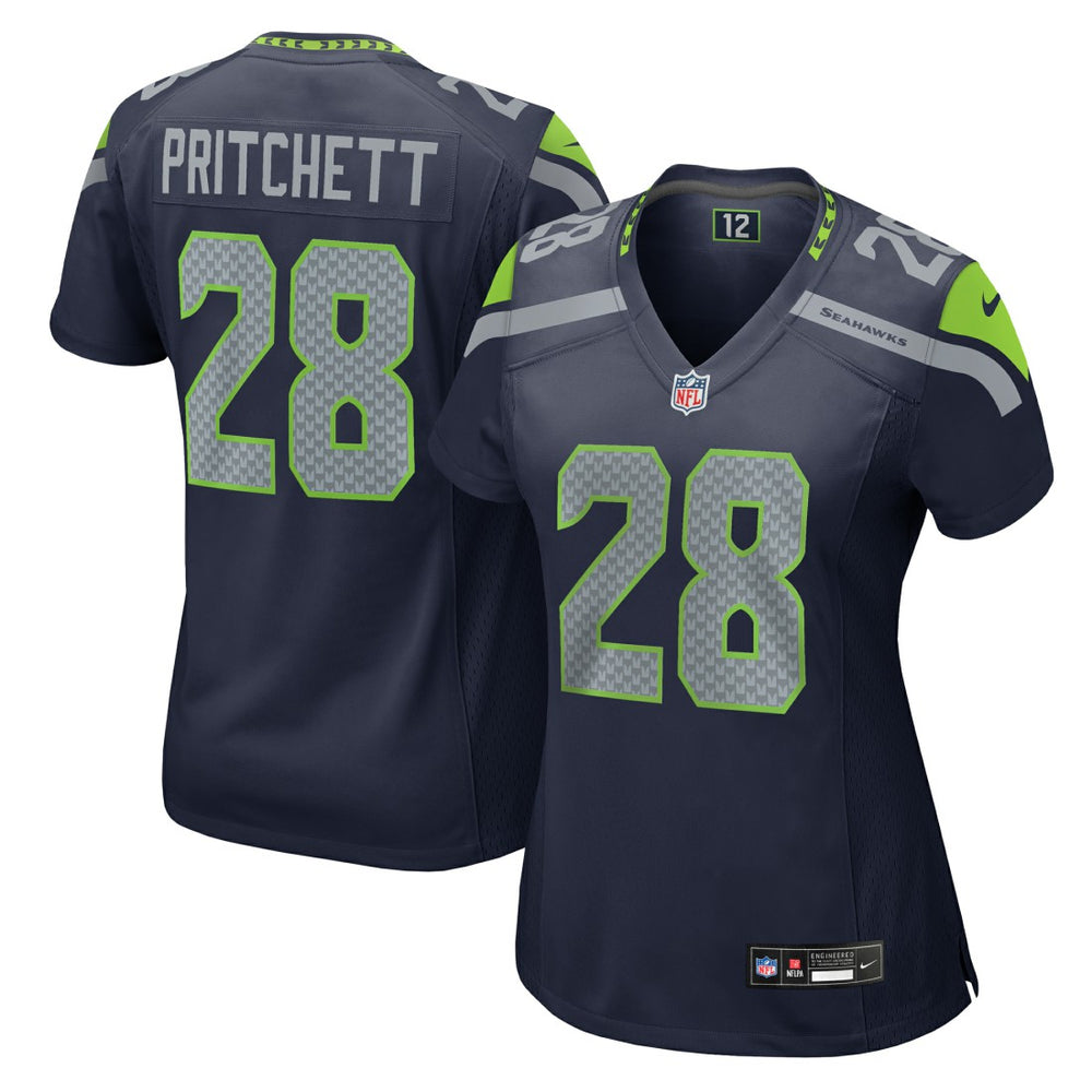 Nehemiah Pritchett  Women's Team Game Jersey - Seattle Seahawks