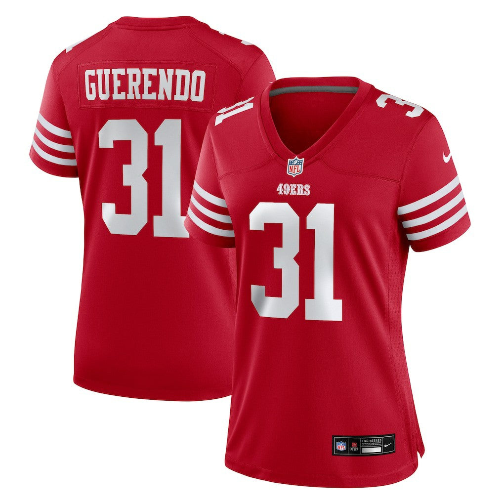 Isaac Guerendo  Women's Team Game Jersey - San Francisco 49ers