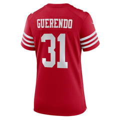 Isaac Guerendo  Women's Team Game Jersey - San Francisco 49ers