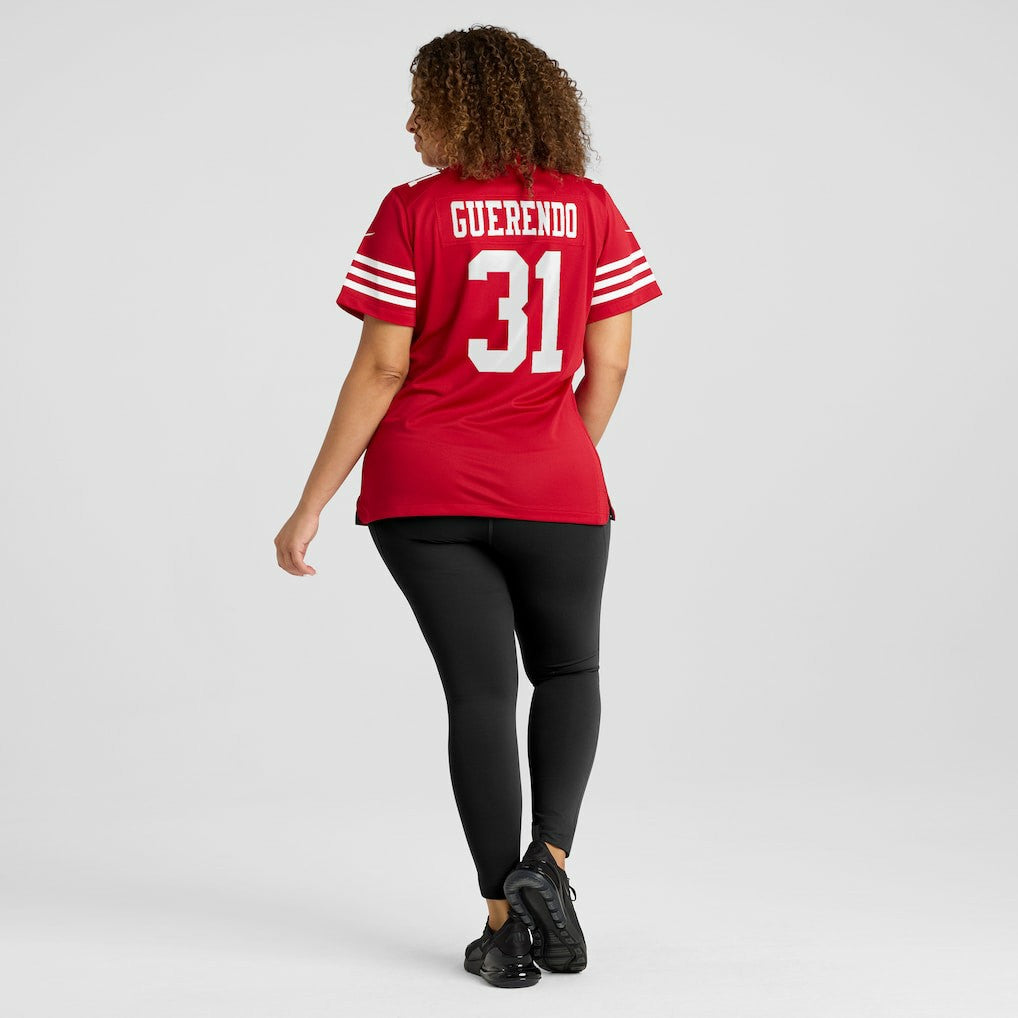 Isaac Guerendo  Women's Team Game Jersey - San Francisco 49ers