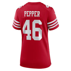 Taybor Pepper  Women's Team Game Jersey - San Francisco 49ers