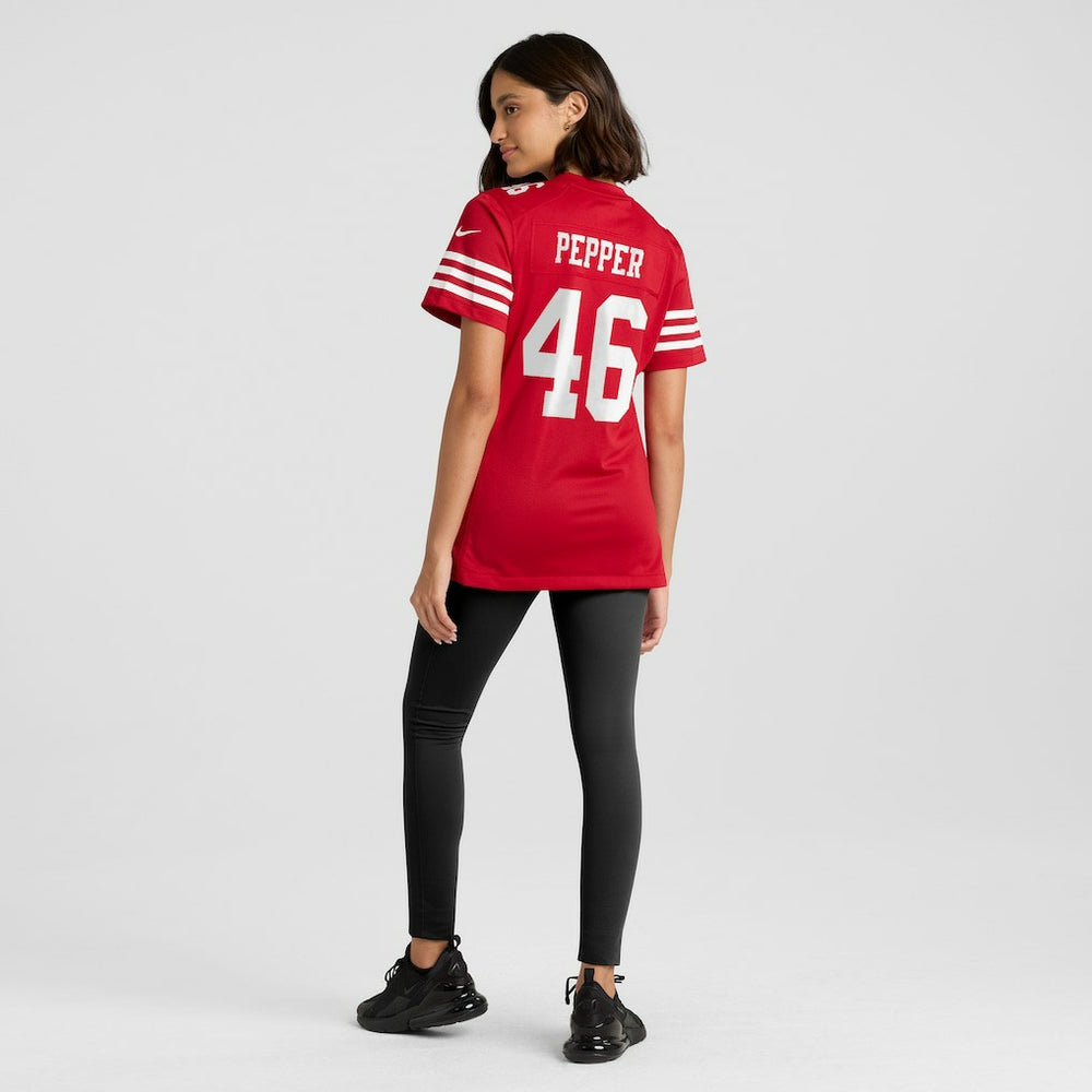 Taybor Pepper  Women's Team Game Jersey - San Francisco 49ers