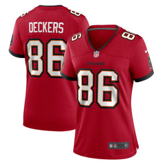 Evan Deckers  Women's Team Game Jersey - Tampa Bay Buccaneers