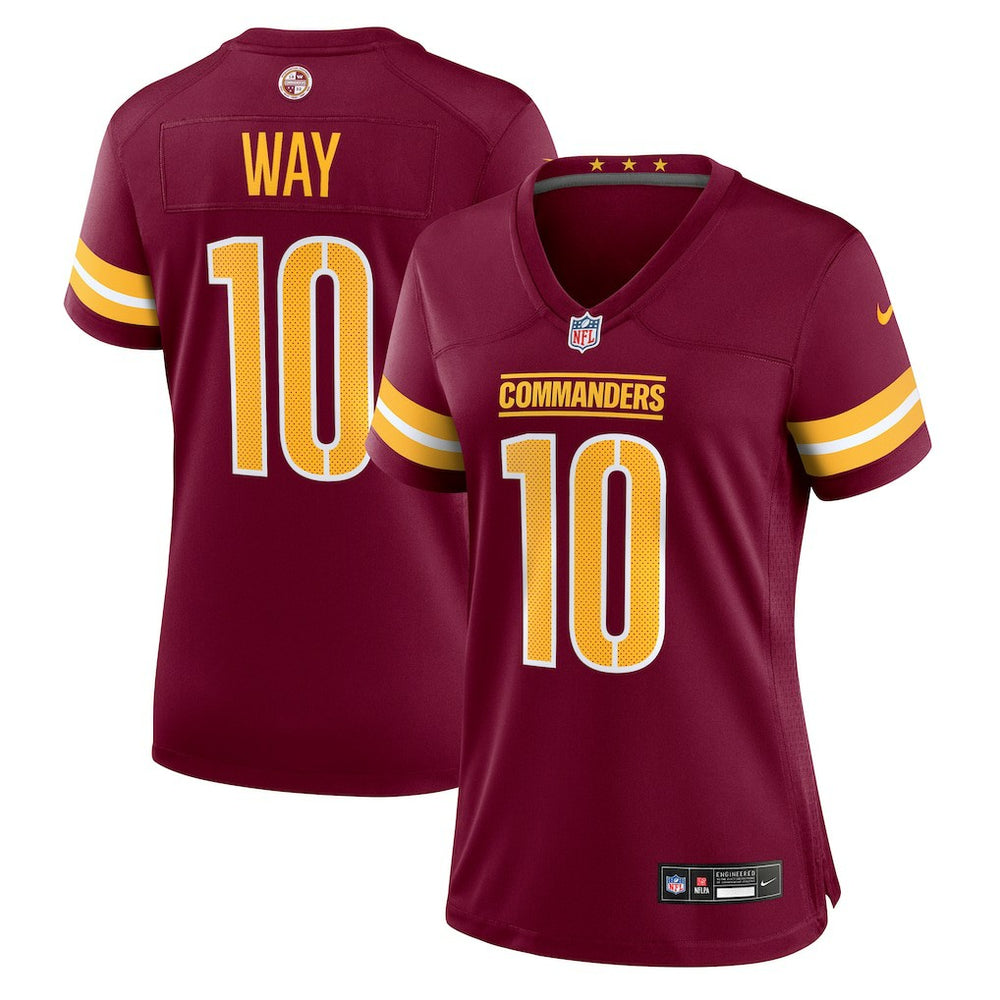Tress Way  Women's Team Game Jersey - Washington Commanders