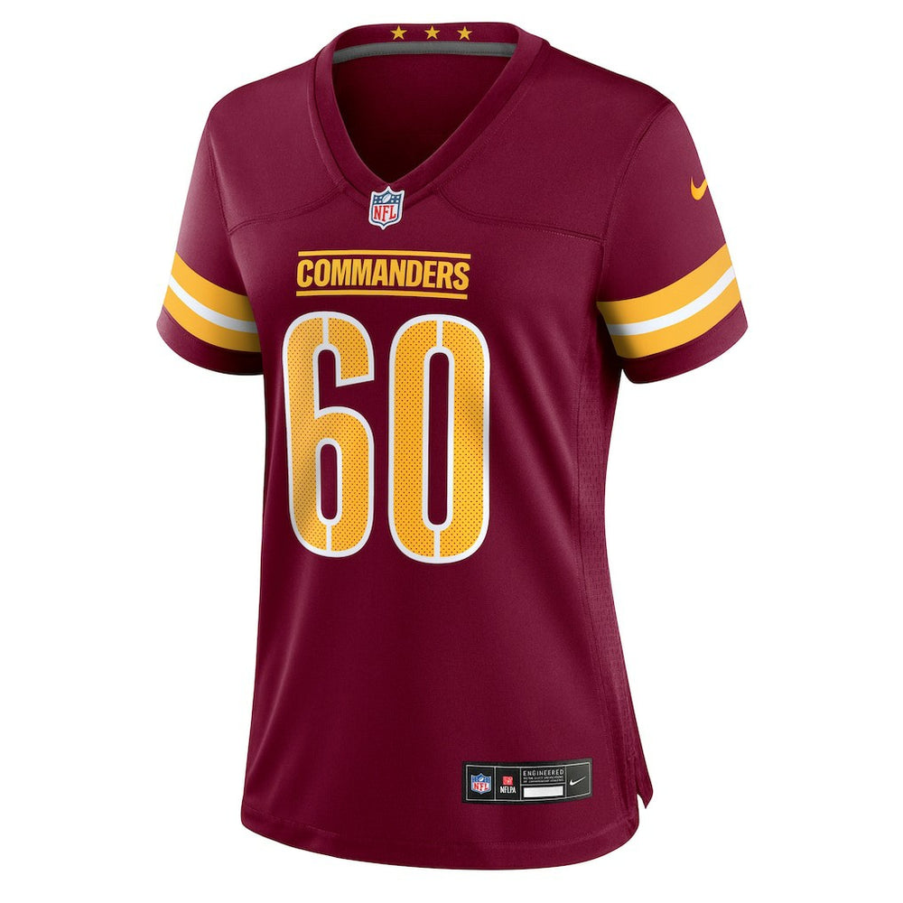 Michael Deiter  Women's Team Game Jersey - Washington Commanders
