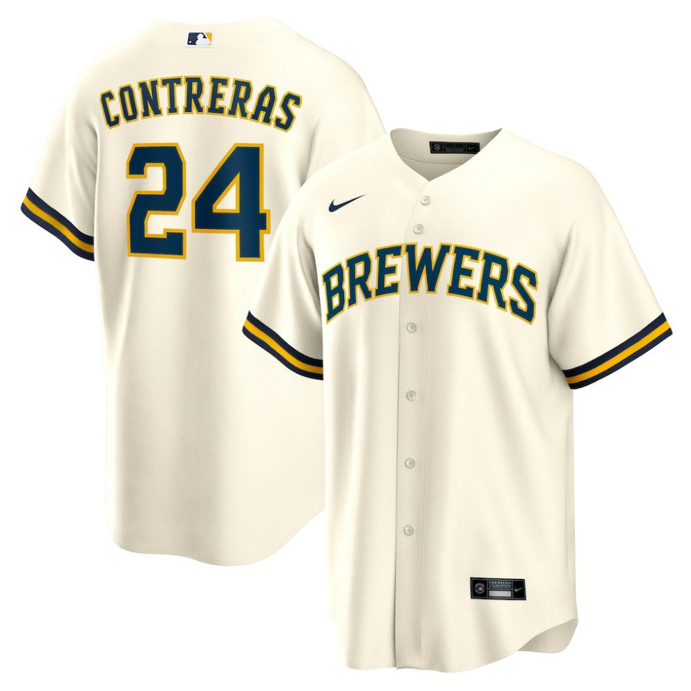 MLB William Contreras Milwaukee Brewers Nike Home Replica Jersey