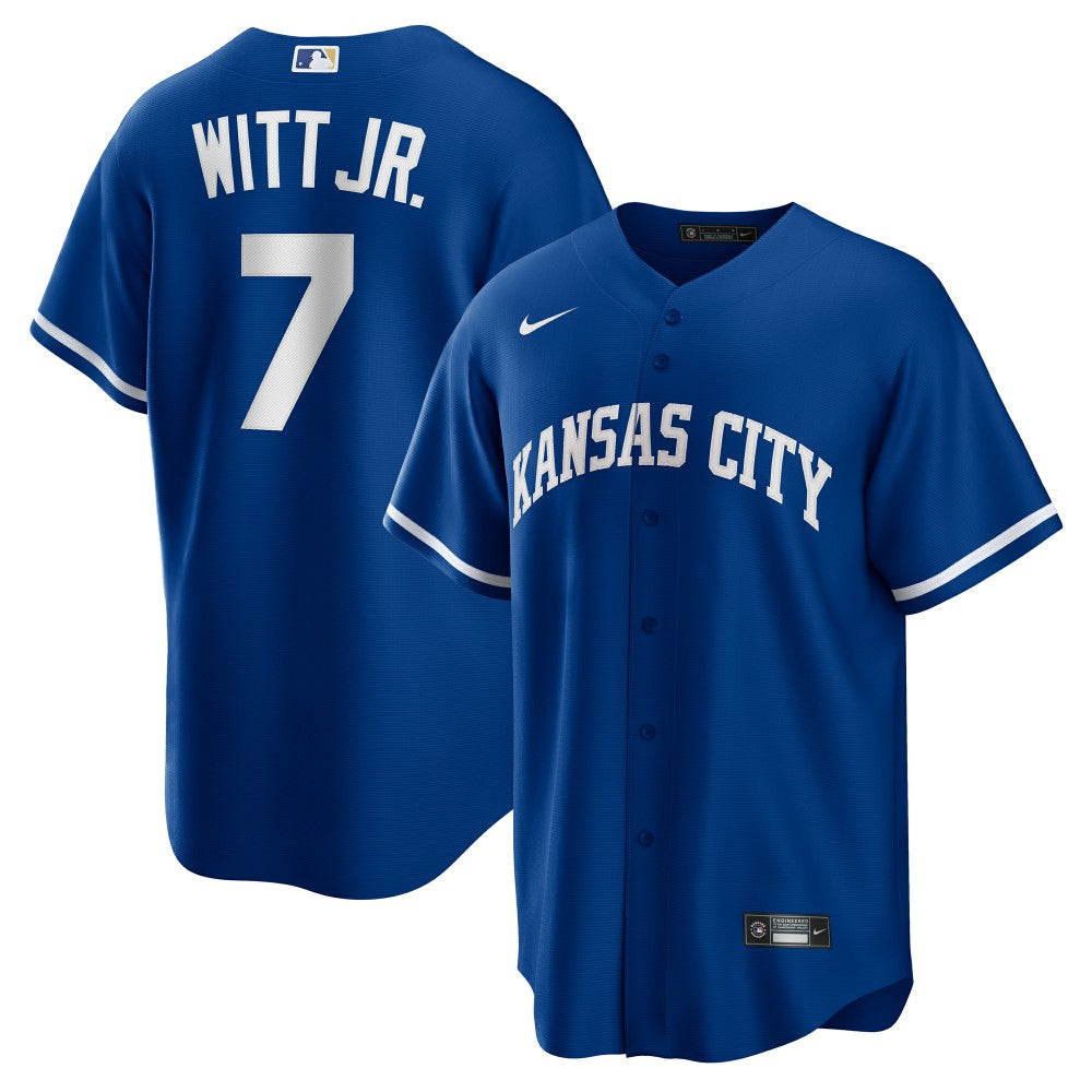 MLB Bobby Witt Jr. Kansas City Royals Nike Alternate 2 Replica Jersey