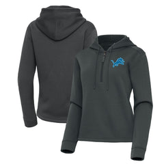 Antigua Women's Contemporary Quarter-Zip Hoodie - Detroit Lions
