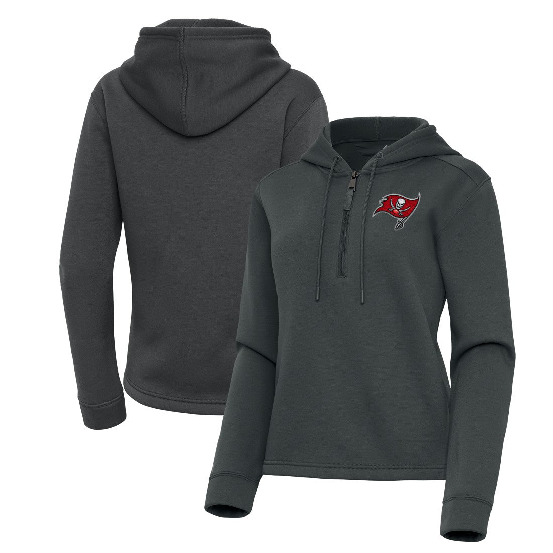 Antigua Women's Contemporary Quarter-Zip Hoodie - Tampa Bay Buccaneers