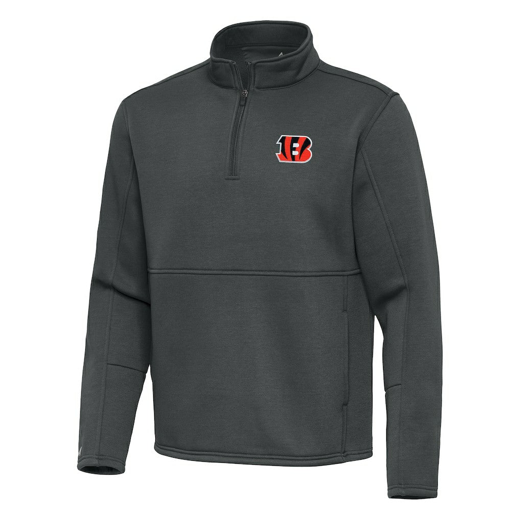 Antigua Twist Quarter-Zip Pullover Jacket - Cincinnati Bengals