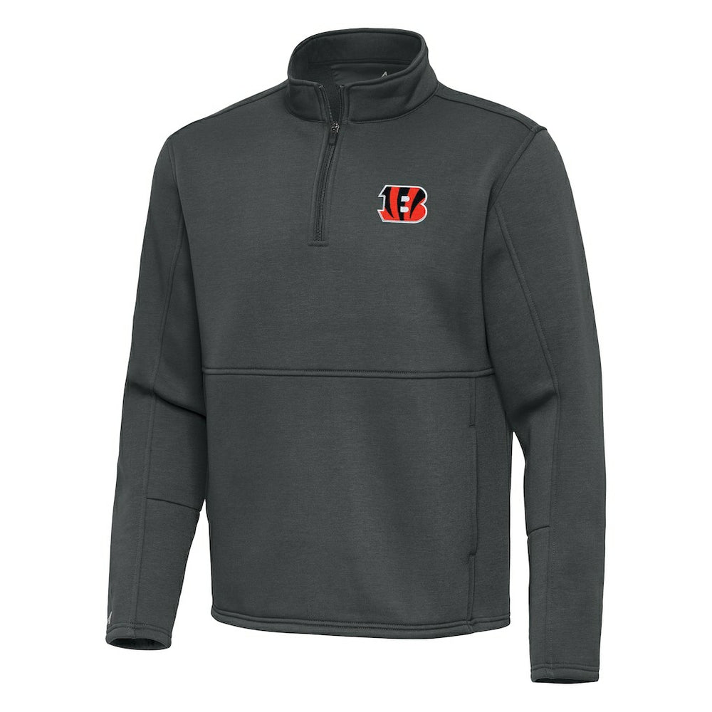 Antigua Twist Quarter-Zip Pullover Jacket - Cincinnati Bengals