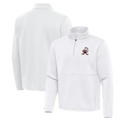 Antigua Twist Quarter-Zip Pullover Jacket - Cleveland Browns
