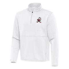 Antigua Twist Quarter-Zip Pullover Jacket - Cleveland Browns