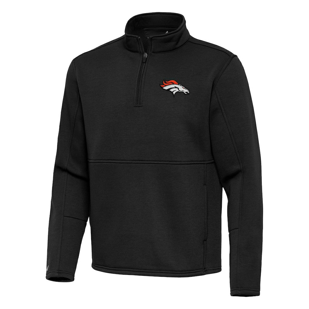 Antigua Twist Quarter-Zip Pullover Jacket - Denver Broncos