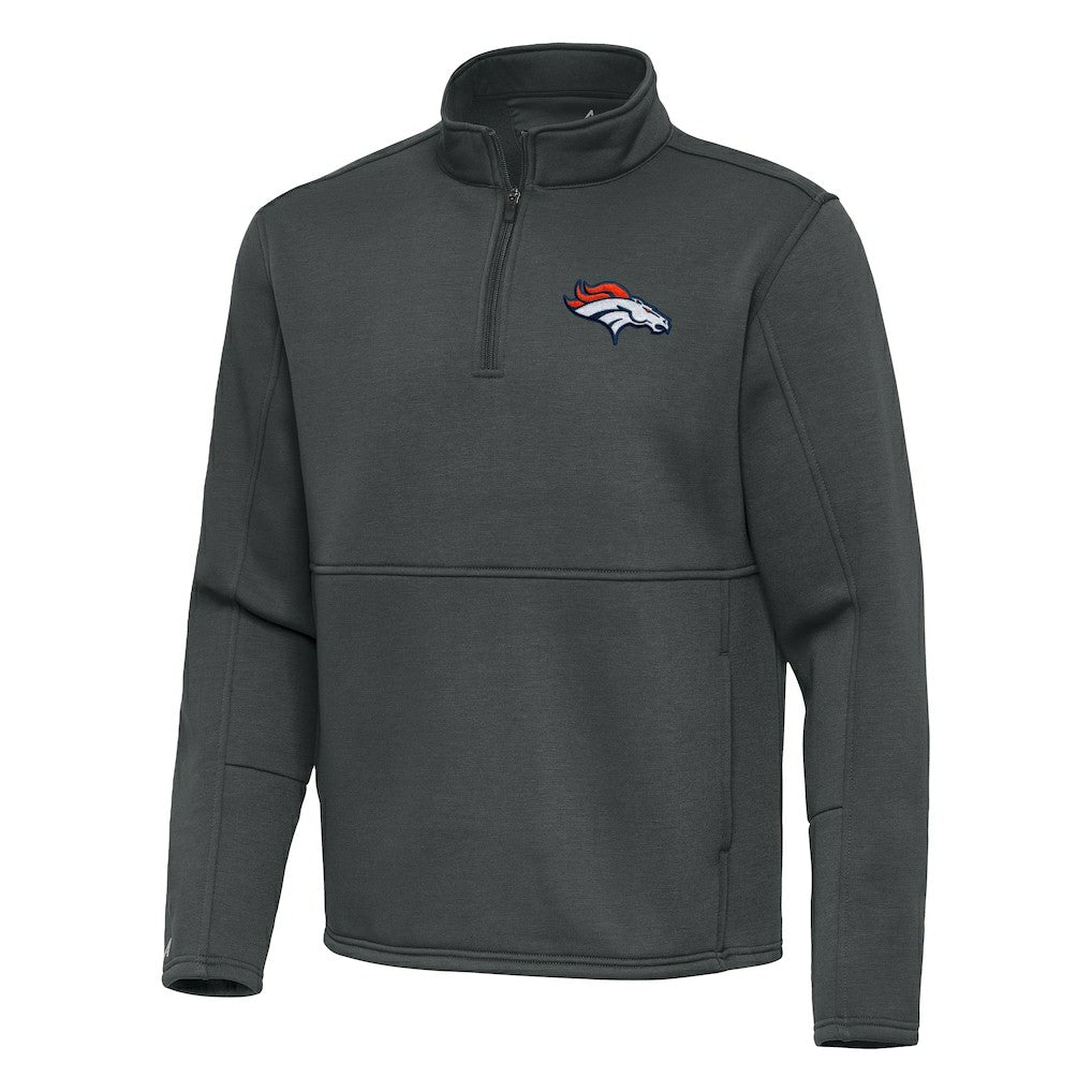 Antigua Twist Quarter-Zip Pullover Jacket - Denver Broncos