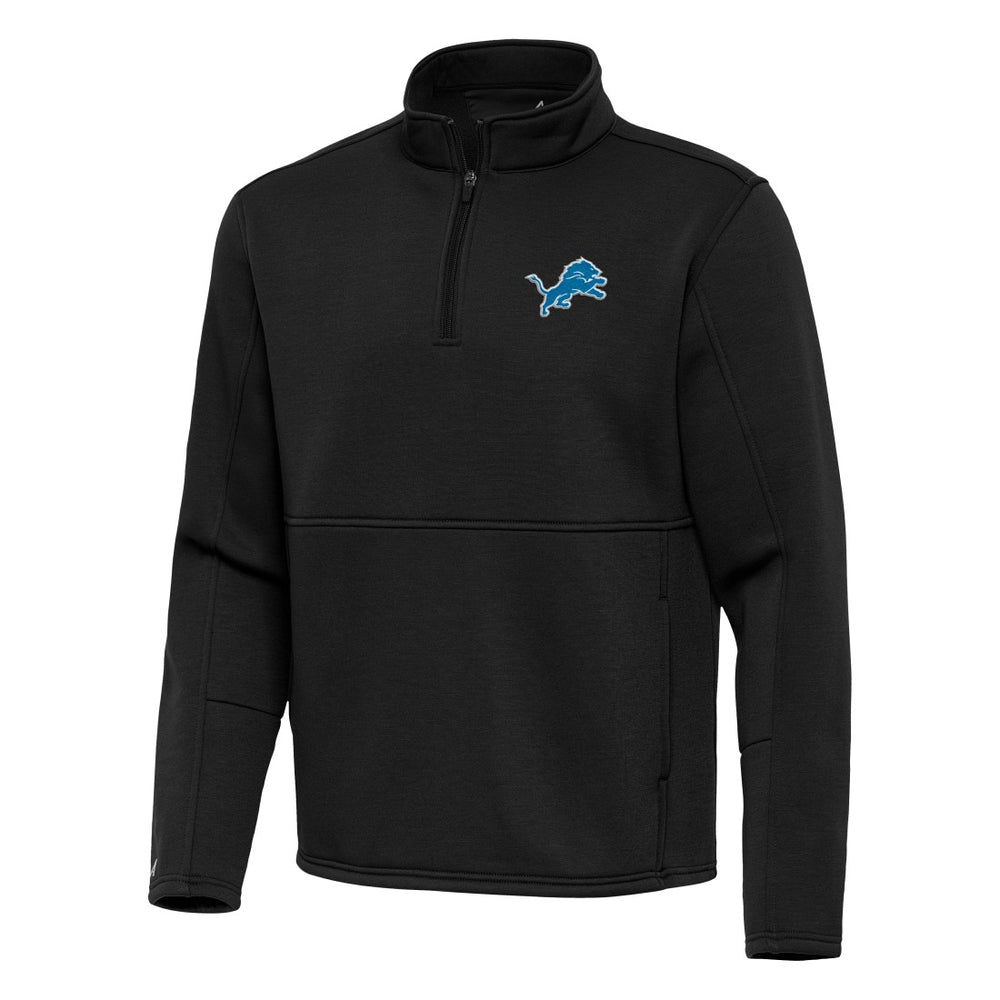 Antigua Twist Quarter-Zip Pullover Jacket - Detroit Lions