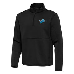 Antigua Twist Quarter-Zip Pullover Jacket - Detroit Lions