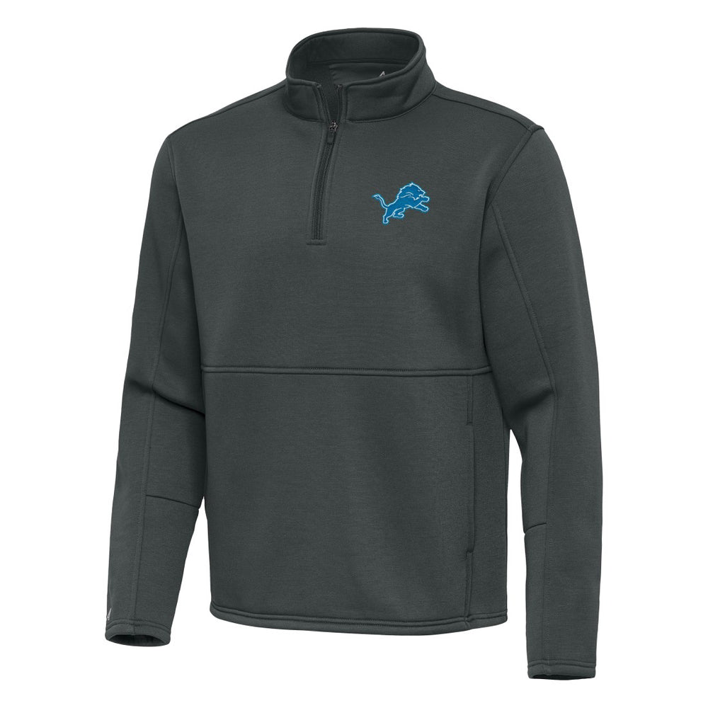 Antigua Twist Quarter-Zip Pullover Jacket - Detroit Lions