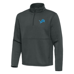 Antigua Twist Quarter-Zip Pullover Jacket - Detroit Lions