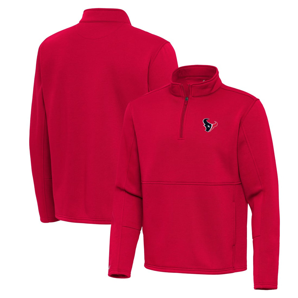 Antigua Twist Quarter-Zip Pullover Jacket - Houston Texans