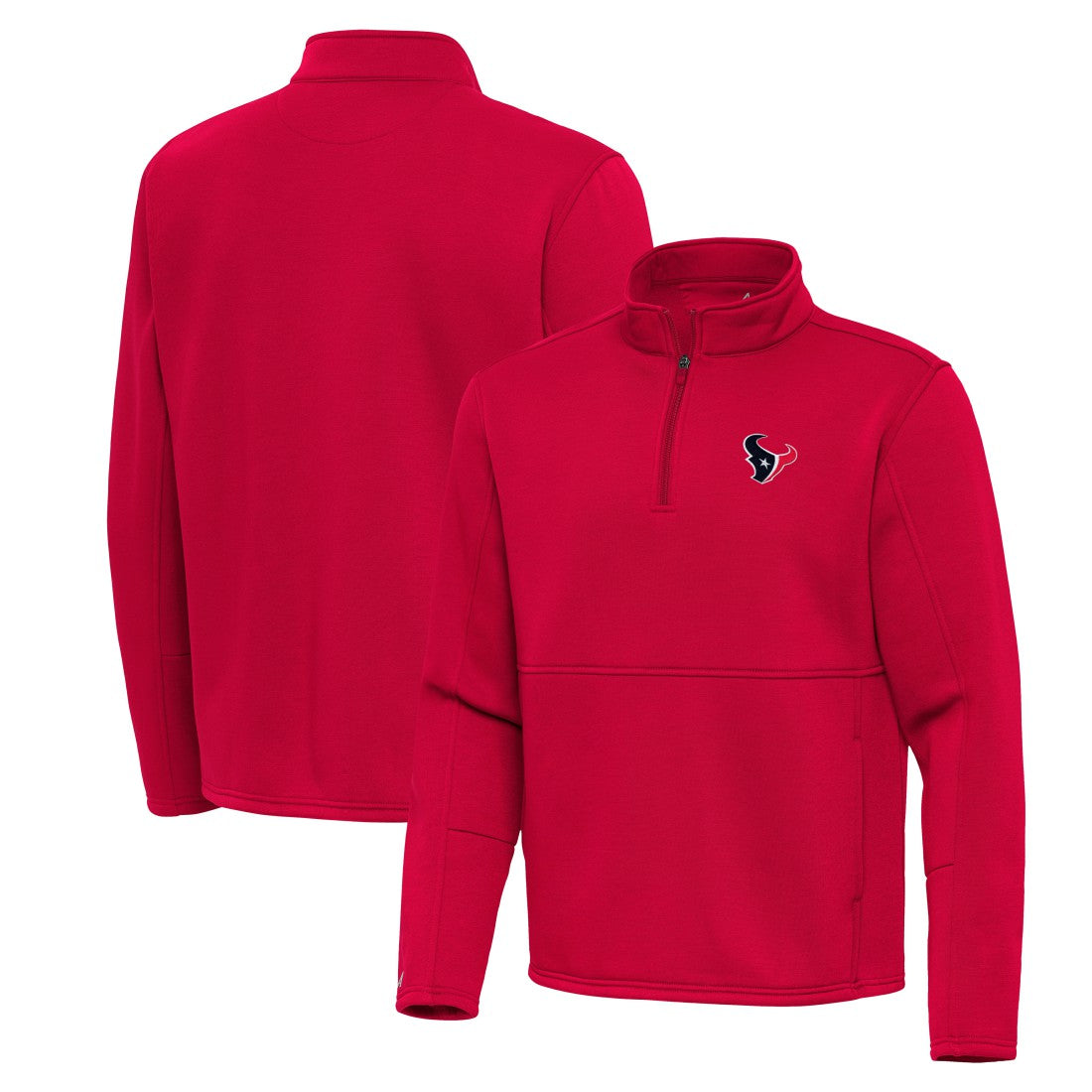 Antigua Twist Quarter-Zip Pullover Jacket - Houston Texans