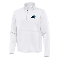 Antigua Twist Quarter-Zip Pullover Jacket - Carolina Panthers