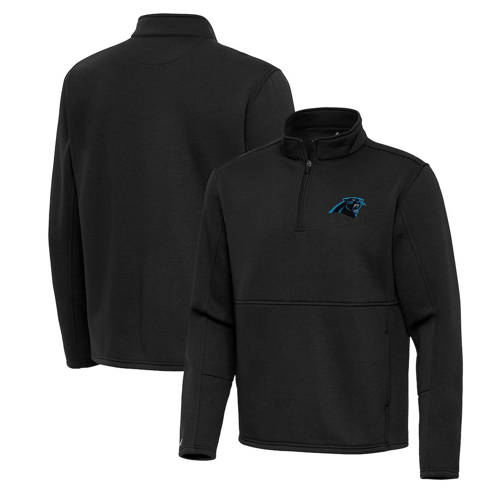 Antigua Twist Quarter-Zip Pullover Jacket - Carolina Panthers