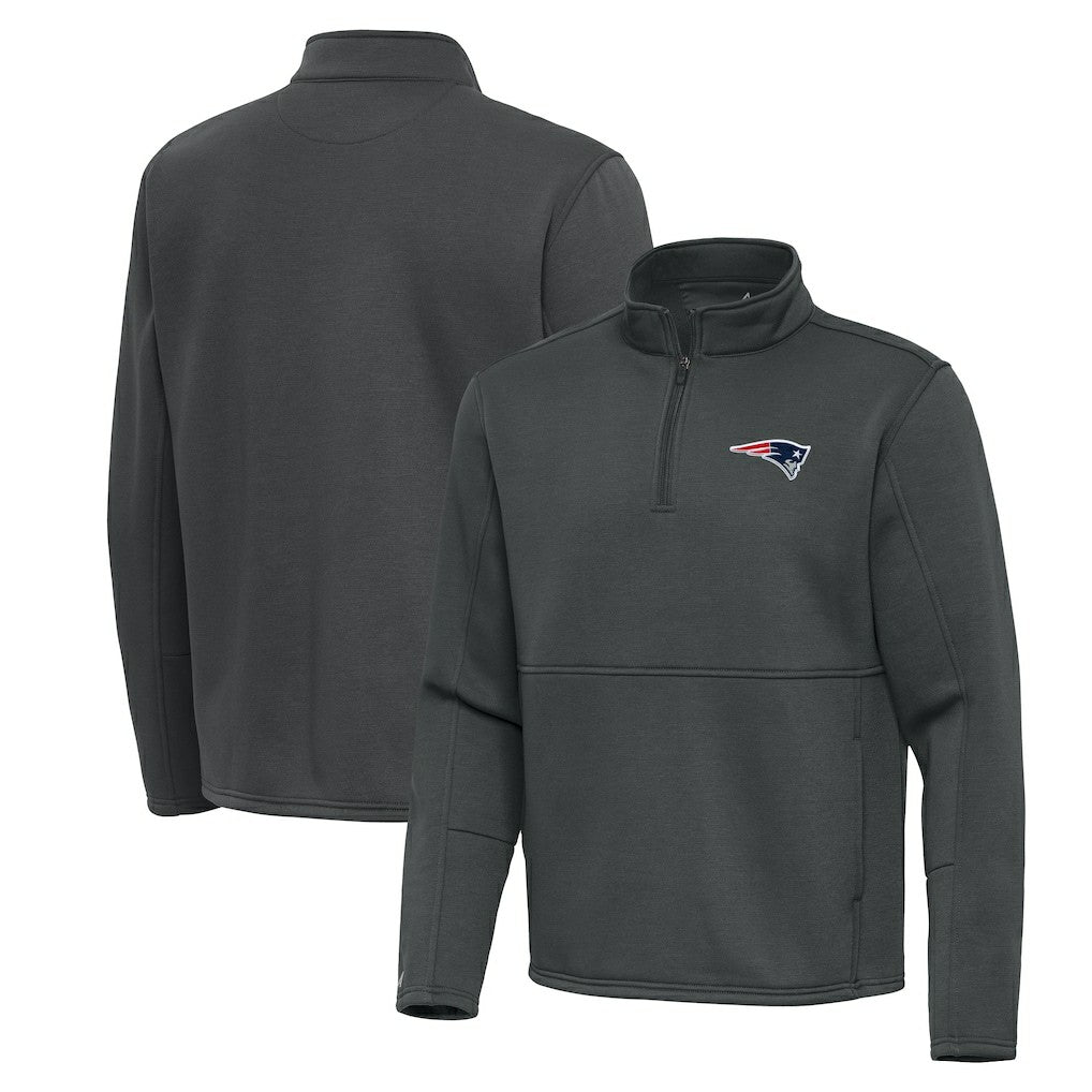 Antigua Twist Quarter-Zip Pullover Jacket - New England Patriots