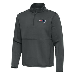 Antigua Twist Quarter-Zip Pullover Jacket - New England Patriots