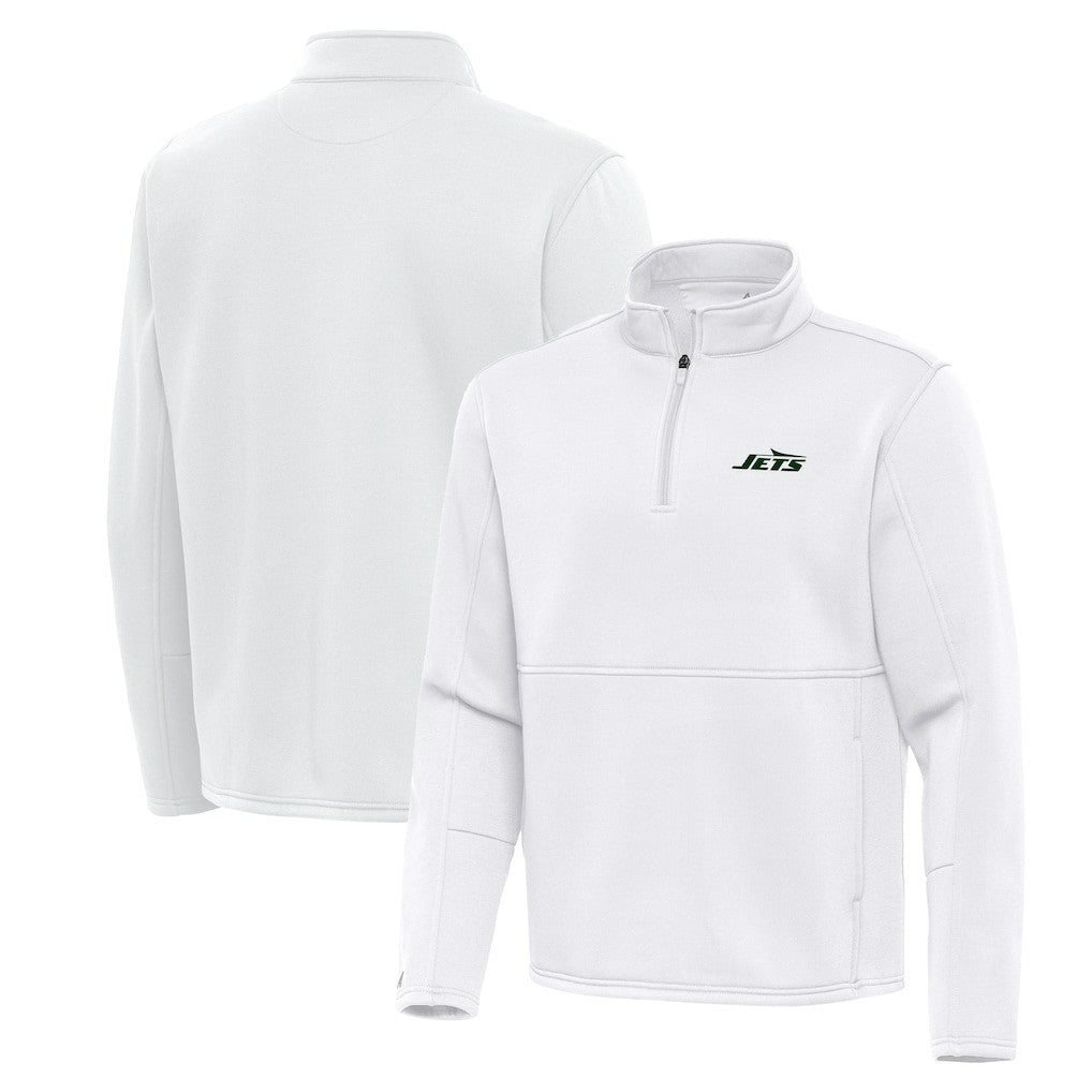 Antigua Twist Quarter-Zip Pullover Jacket - New York Jets
