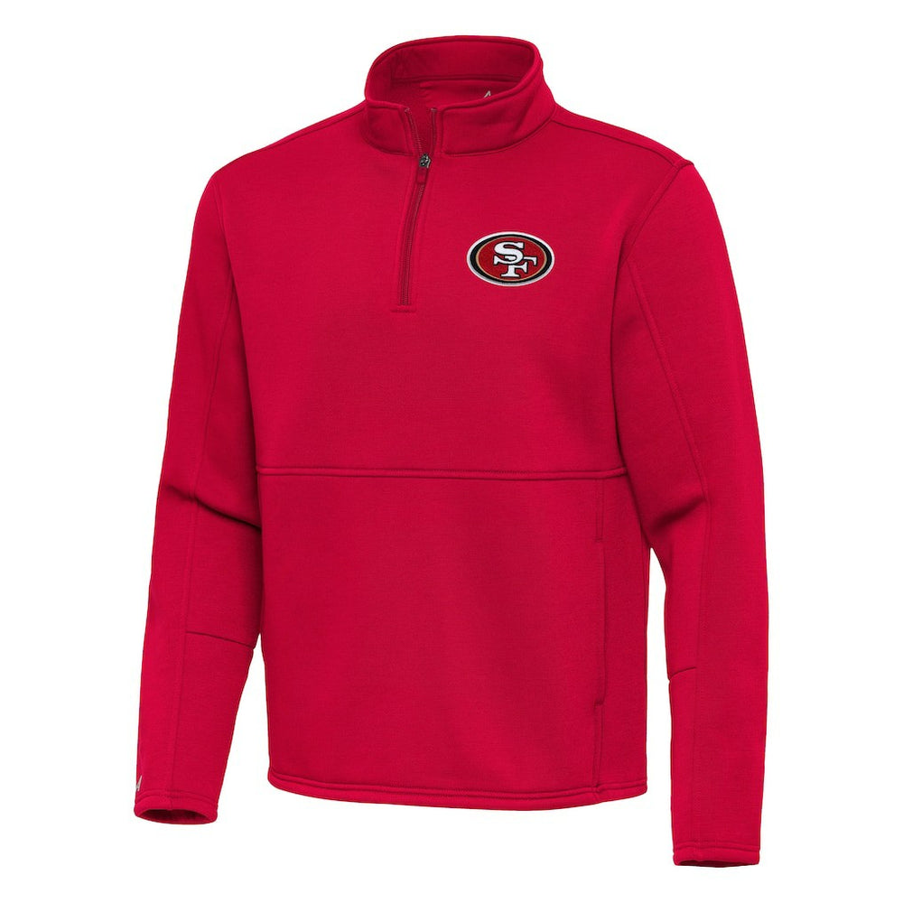 Antigua Twist Quarter-Zip Pullover Jacket - San Francisco 49ers