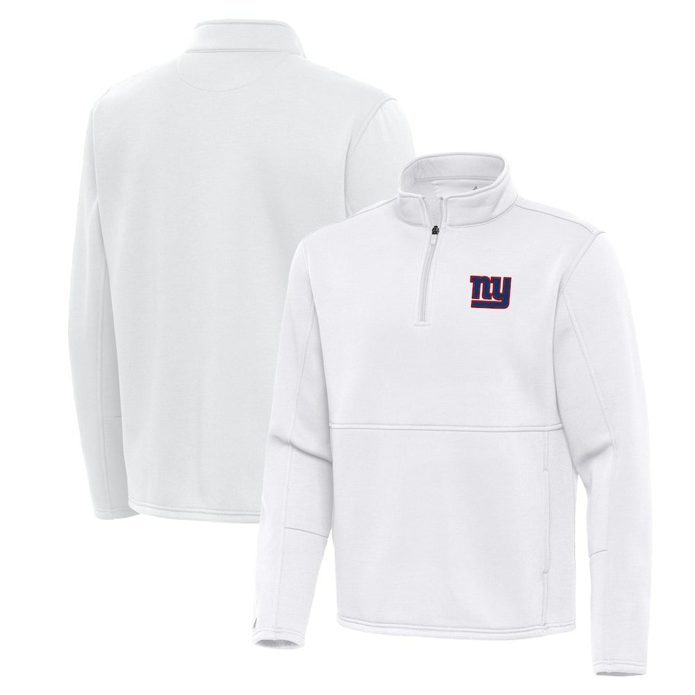 Antigua Twist Quarter-Zip Pullover Jacket - New York Giants