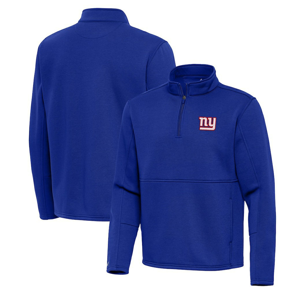 Antigua Twist Quarter-Zip Pullover Jacket - New York Giants
