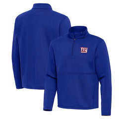 Antigua Twist Quarter-Zip Pullover Jacket - New York Giants