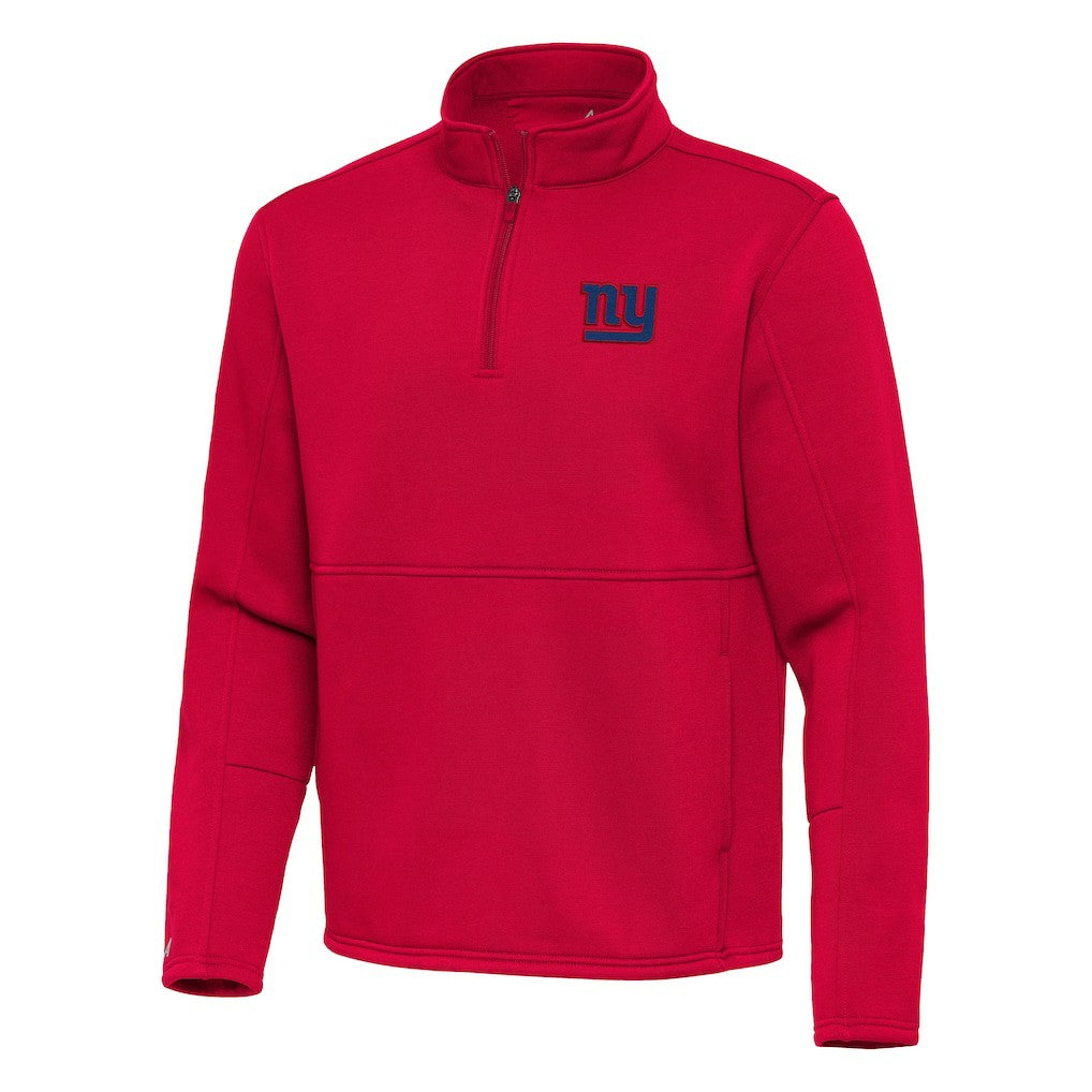 Antigua Twist Quarter-Zip Pullover Jacket - New York Giants