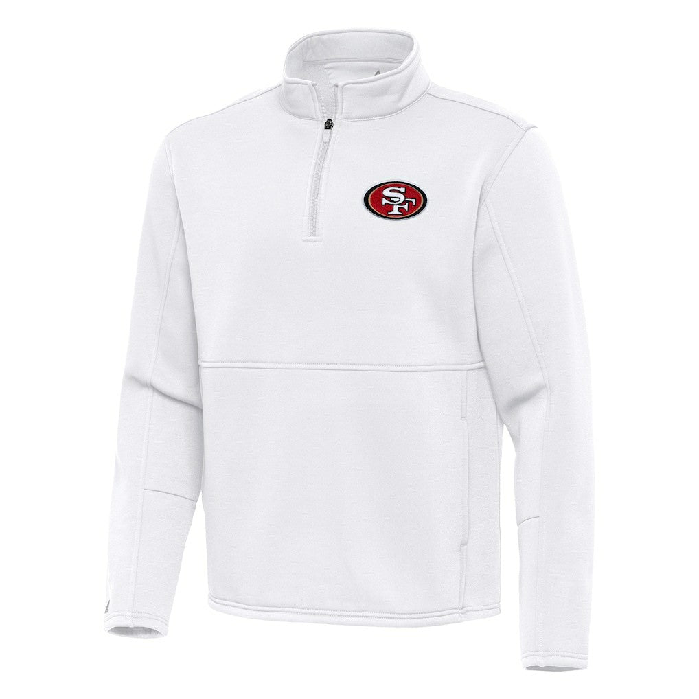 Antigua Twist Quarter-Zip Pullover Jacket - San Francisco 49ers