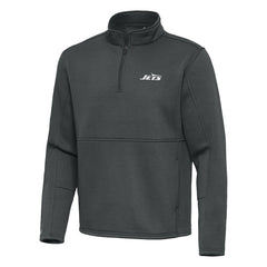 Antigua Twist Quarter-Zip Pullover Jacket - New York Jets