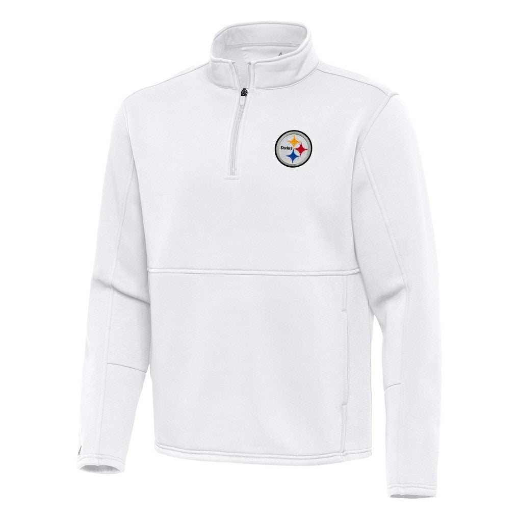 Antigua Twist Quarter-Zip Pullover Jacket - Pittsburgh Steelers