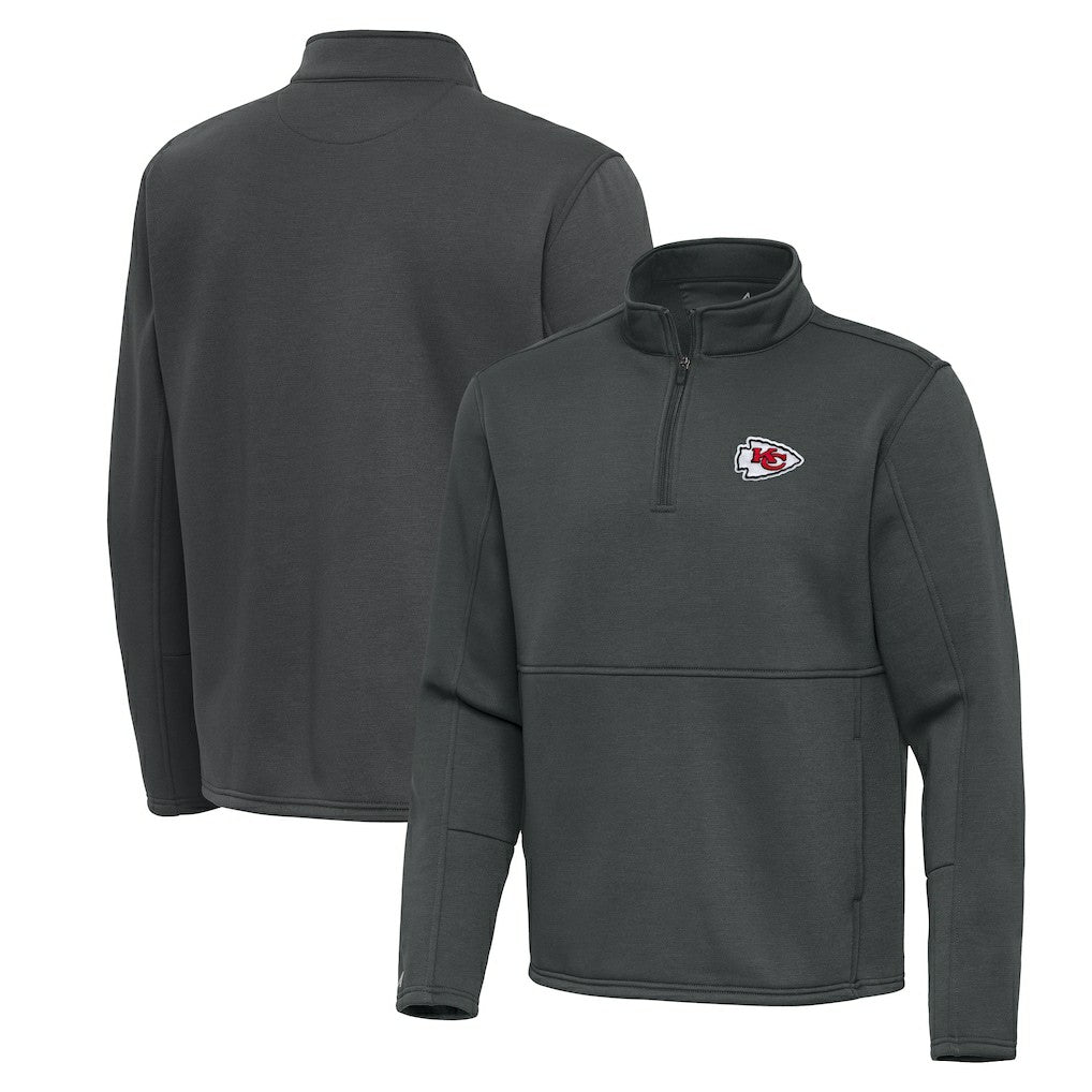 Antigua Twist Quarter-Zip Pullover Jacket - Kansas City Chiefs