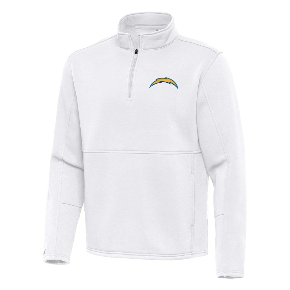 Antigua Twist Quarter-Zip Pullover Jacket - Los Angeles Chargers