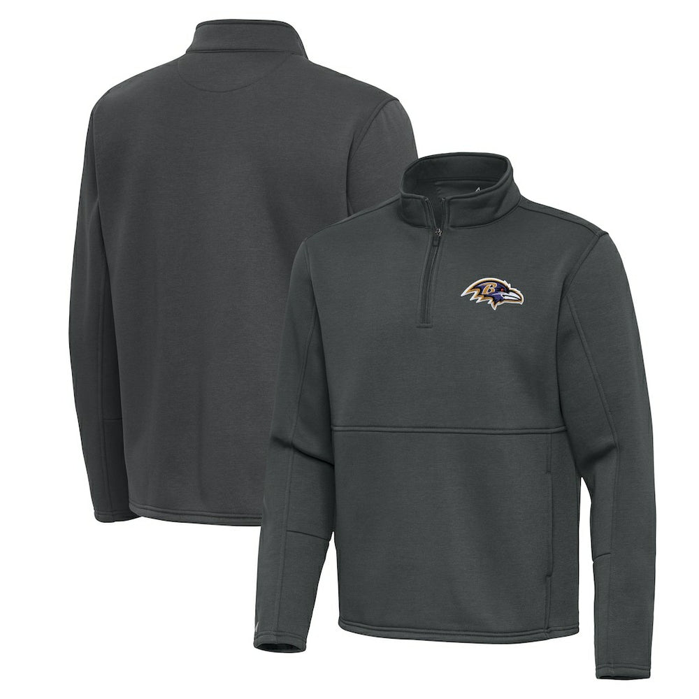 Antigua Twist Quarter-Zip Pullover Jacket - Baltimore Ravens